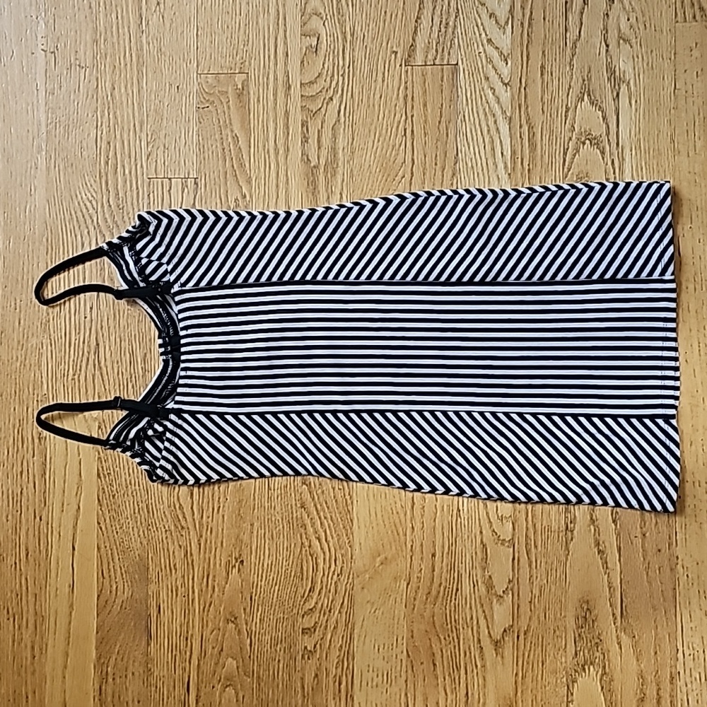 Neutral striped body con mini dress - Picture 3 of 11